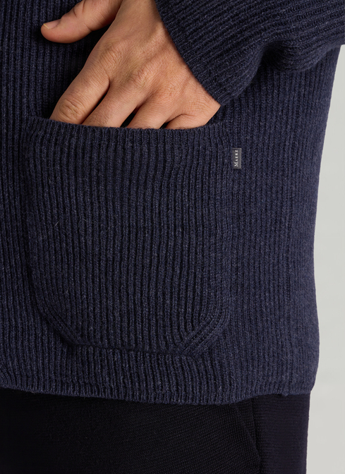 Strick Blazer, Midnight Blue Detailansicht 1