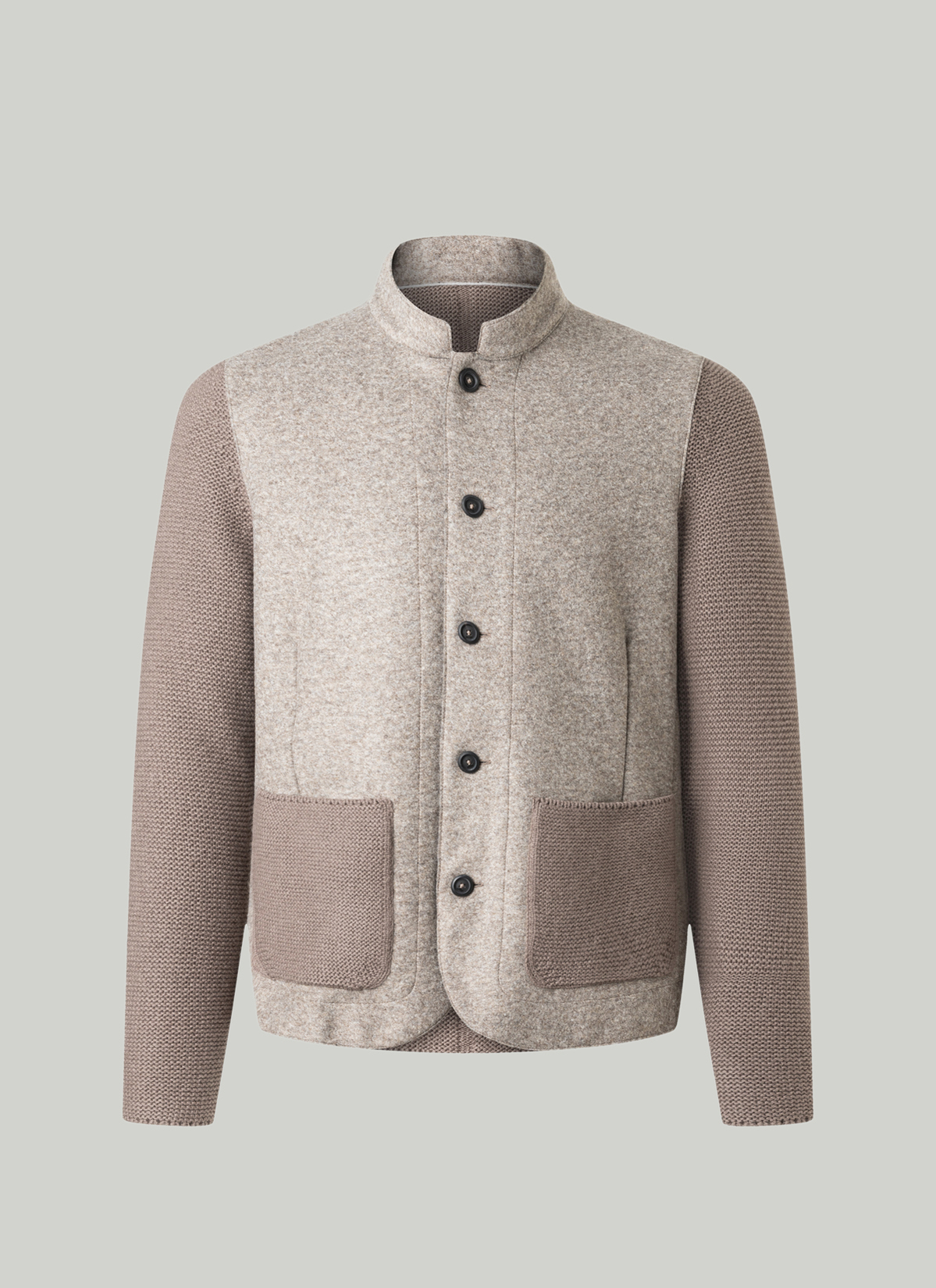 Strick Blazer, Cedar Wood Frontansicht