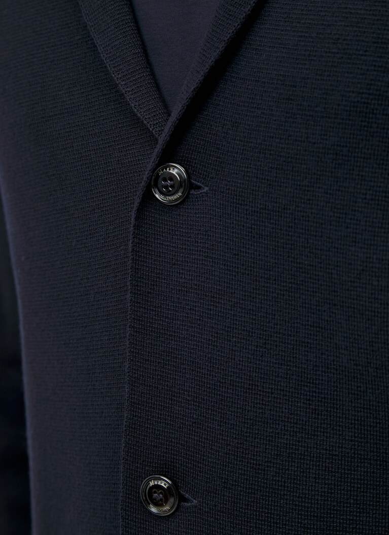 Strick Blazer, Navy Detailansicht 1