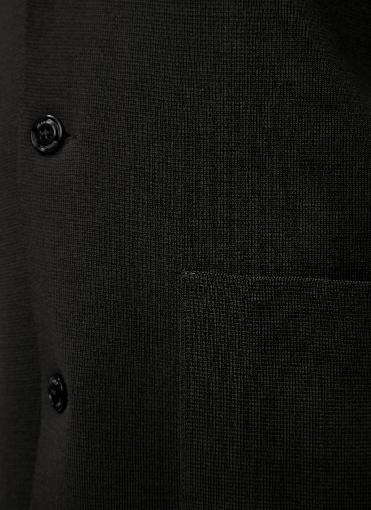 Strick Blazer, Black Detailansicht 2