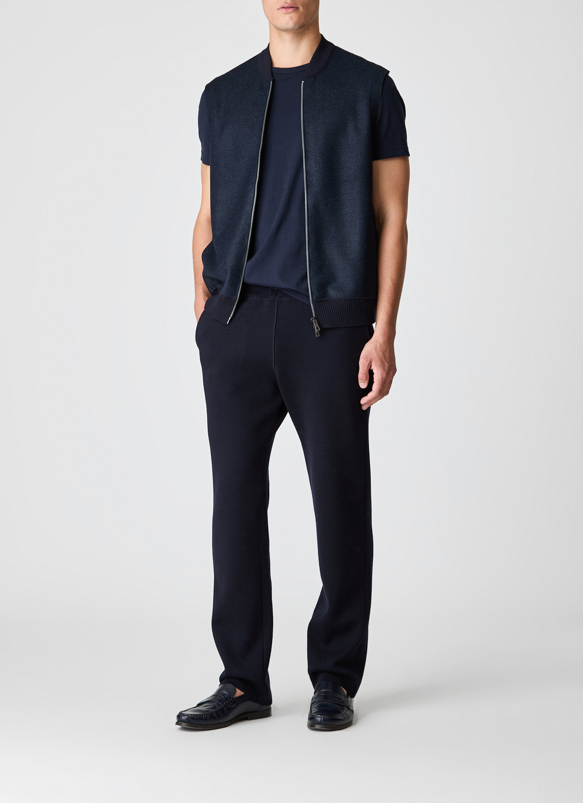 Weste, Navy Detailansicht 2