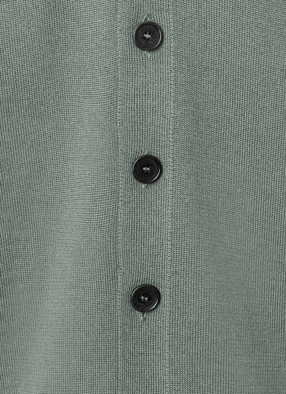 Superwash Strickweste Merinowolle Foggy Teal Frontansicht