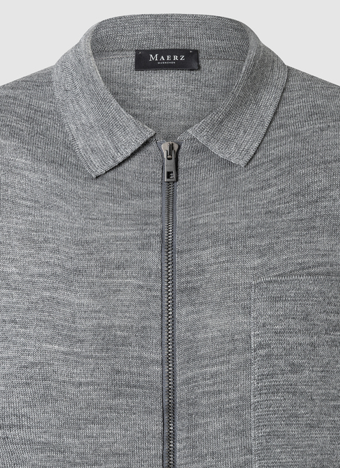 Strickjacke Zip 1/1 Arm width=