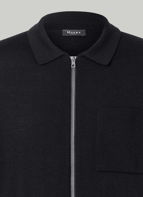 Strickjacke Zip 1/1 Arm width=