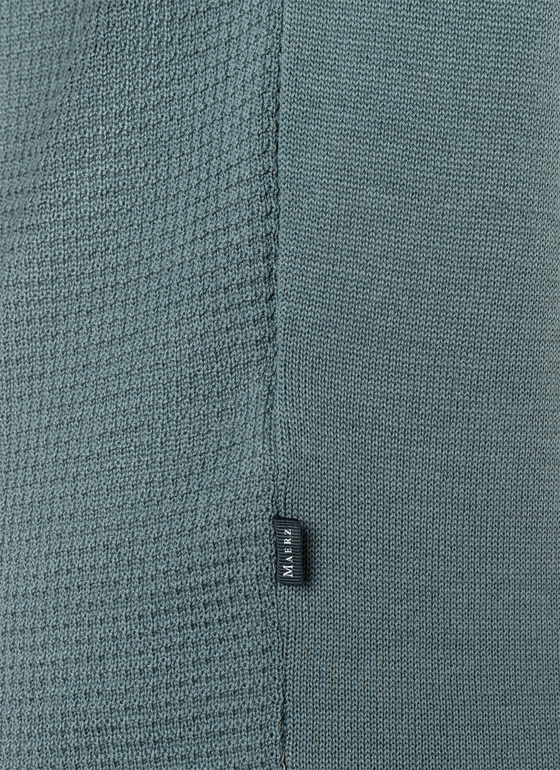 Strickjacke 1/1 Arm Mud Green Frontansicht