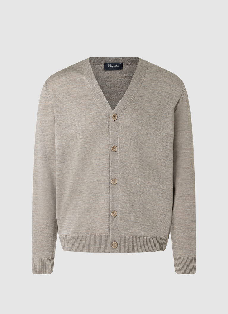 StrickjackeIced Latte Frontansicht