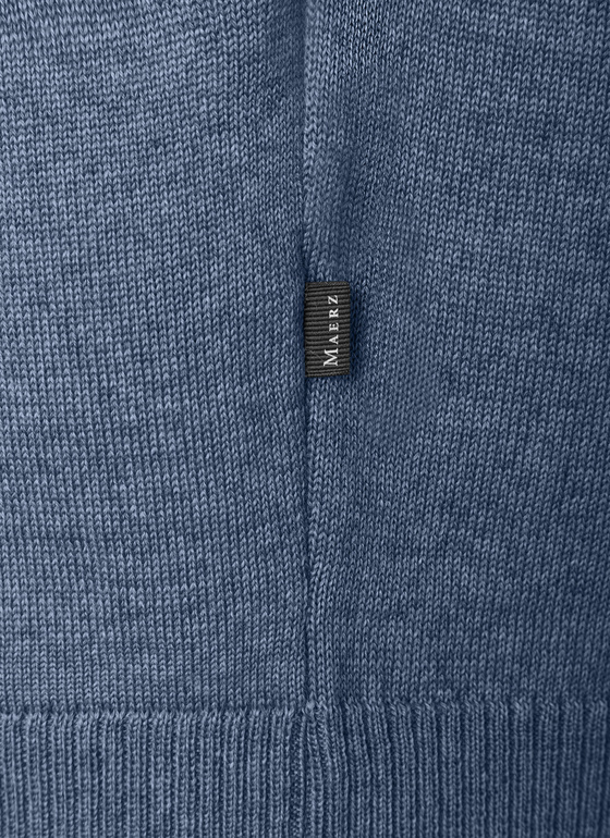 Strick Cardigan 1/1 Arm Nimes Blue Frontansicht