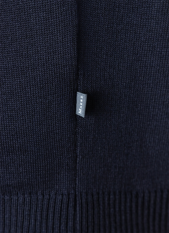 Strick Cardigan 1/1 Arm Navy Frontansicht