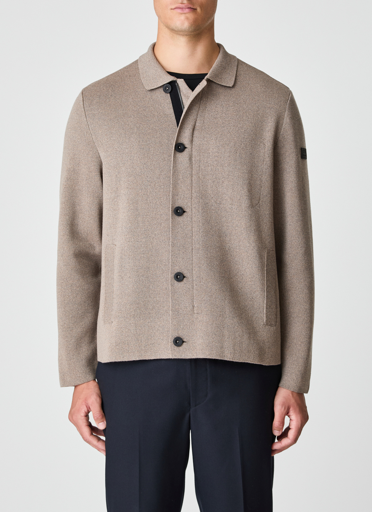 Strickjacke Knopf 1/1 Arm, Twig Detailansicht 1