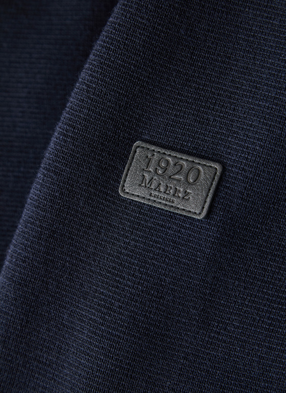 Strickjacke Knopf 1/1 Arm Navy Frontansicht