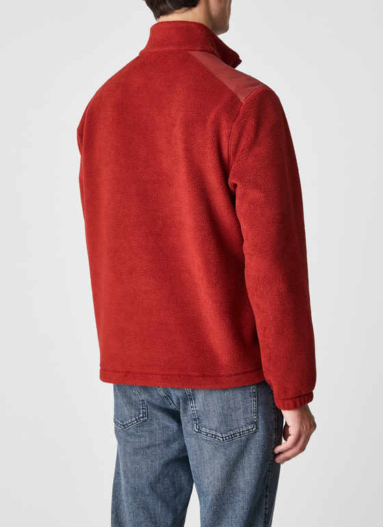 Sweat Stehkragen Zip Light Buckeye Frontansicht