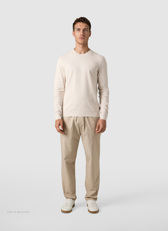 Longsleeve 1/1 Arm Mascarpone Cream Frontansicht