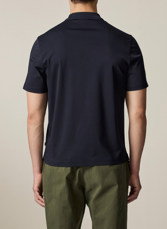 Poloshirt Navy Frontansicht