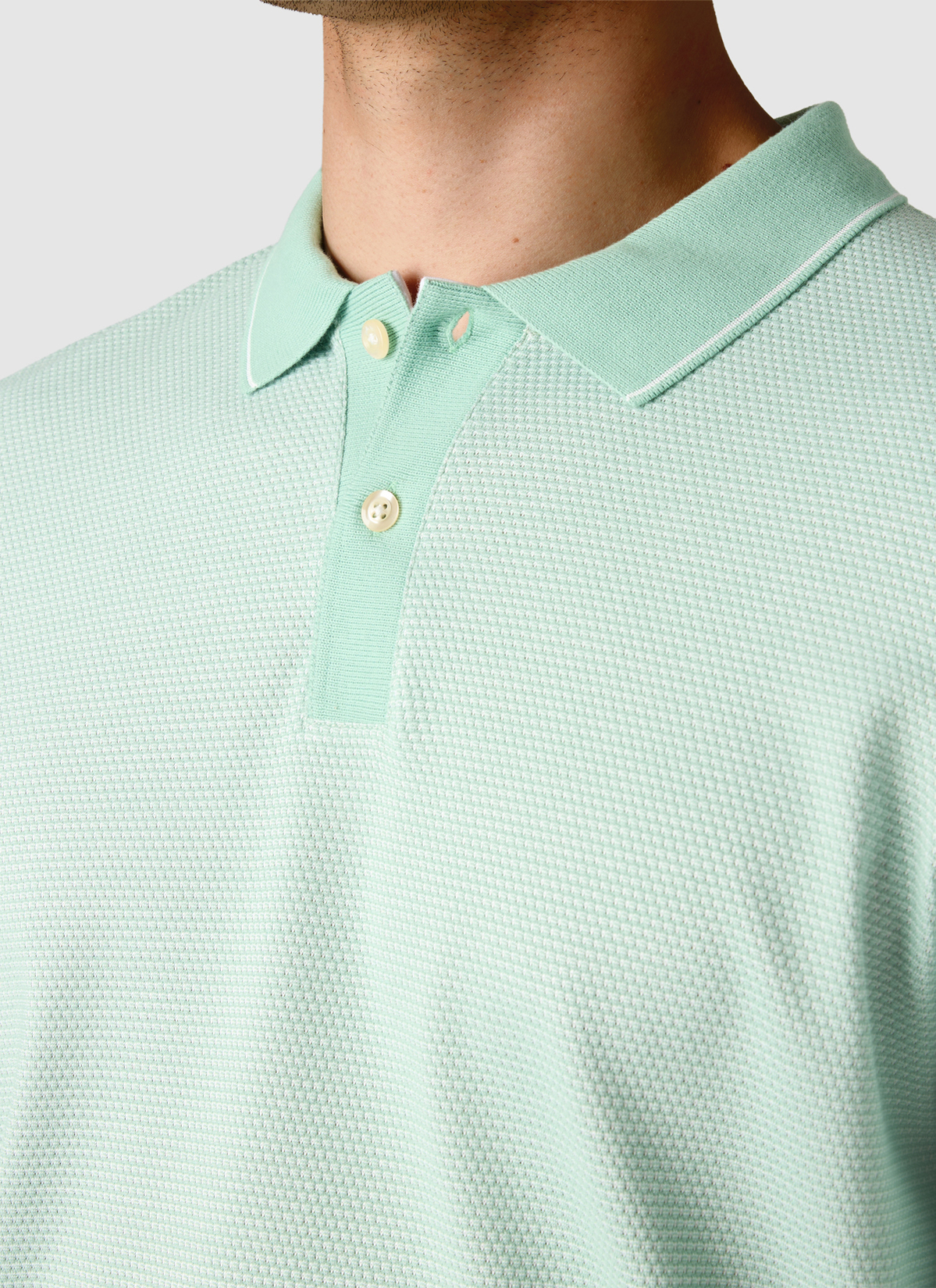 Poloshirt, Sour Apple Detailansicht 1