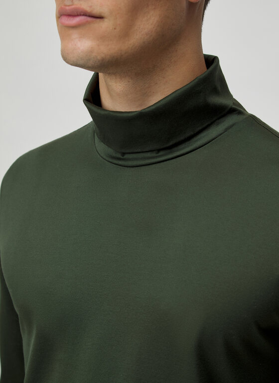 Longsleeve 1/1 Arm Dark Green Frontansicht