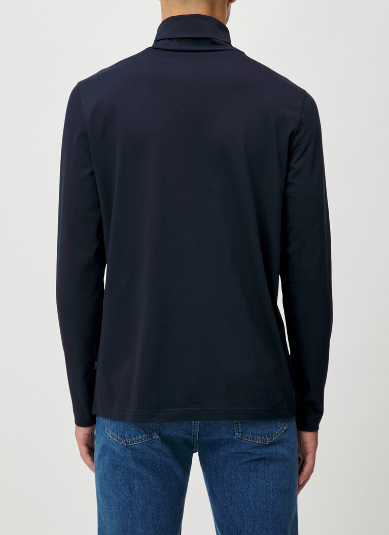 Longsleeve 1/1 Arm, Navy Rückansicht