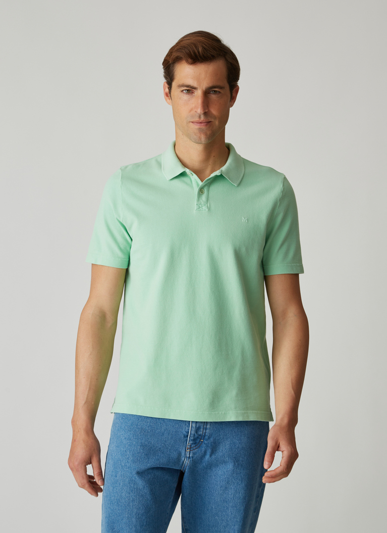 Poloshirt, Knopf 1/2 Arm, Fresh Apple Detailansicht 1