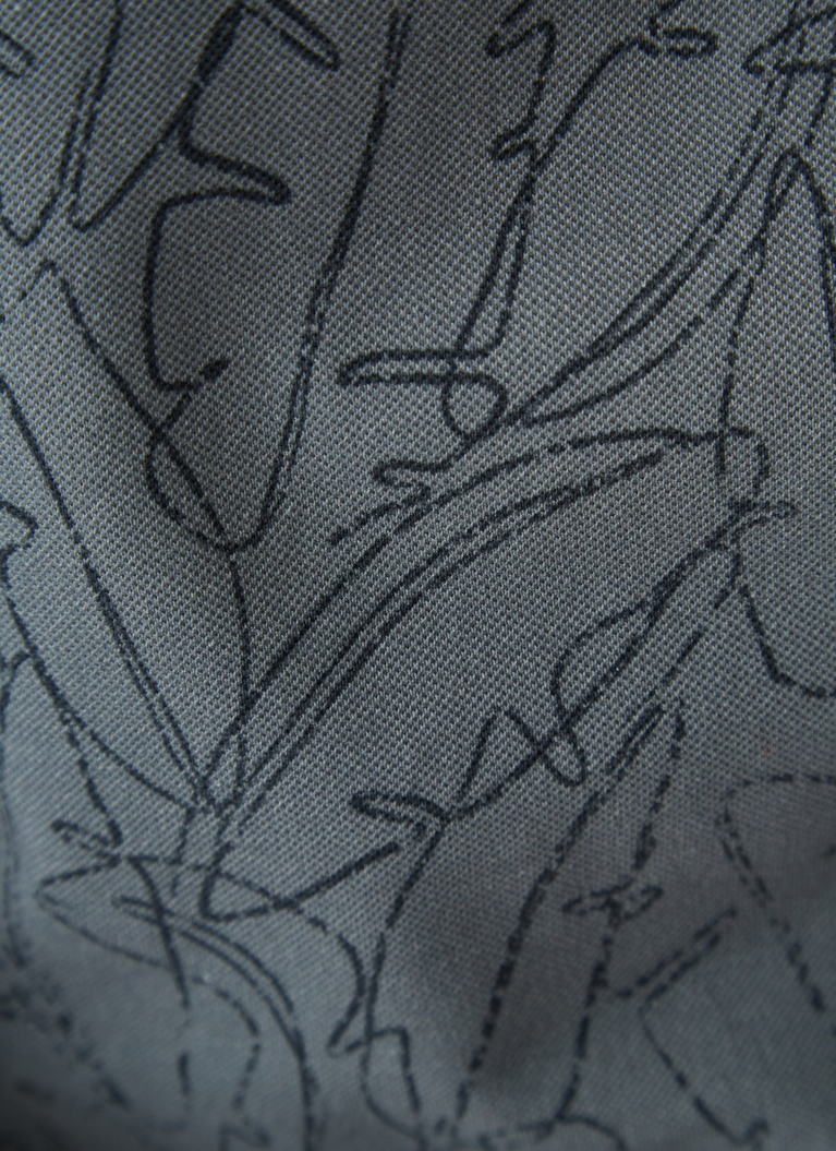 Poloshirt, Knopf 1/2 Arm, Mud Green Detailansicht 2