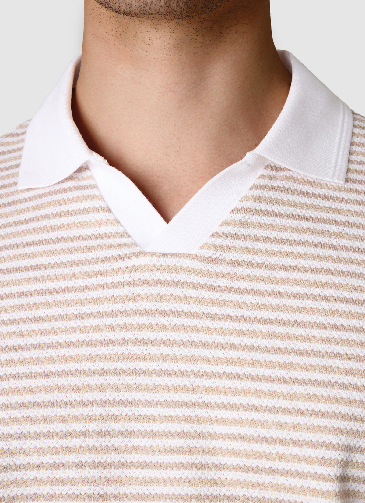 Poloshirt, Light Almond Detailansicht 1