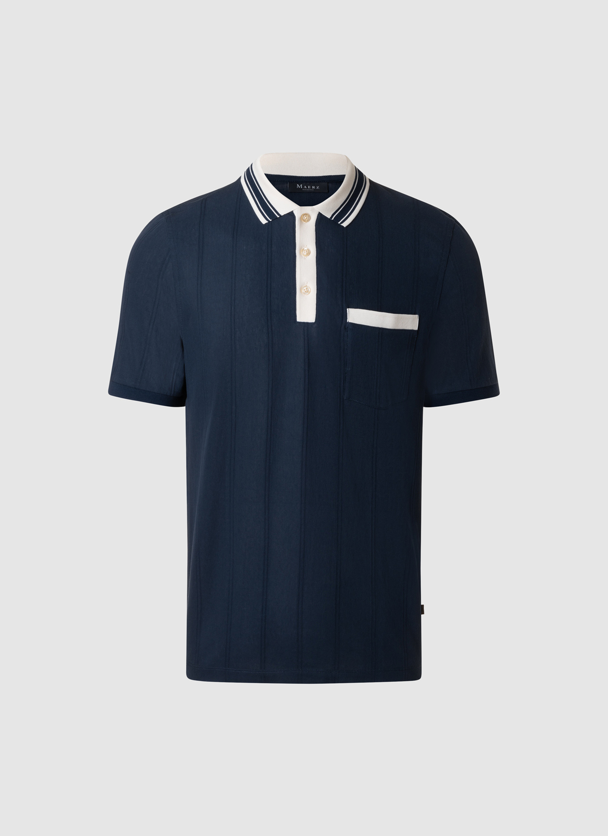 Poloshirt, Dawn Blue Frontansicht