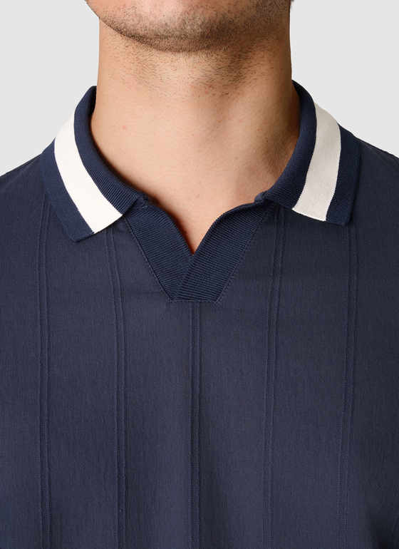 Poloshirt Dawn Blue Frontansicht