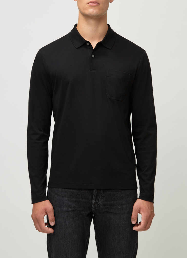 Poloshirt, Black Frontansicht