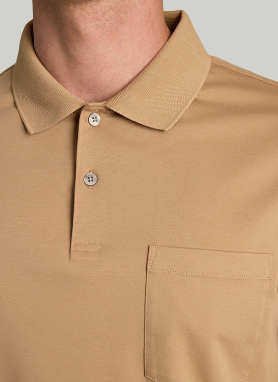 Poloshirt 1/1 Arm Pumpkin Spice Frontansicht