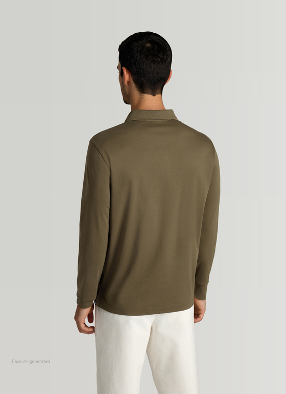 Poloshirt 1/1 Arm Fresh Herbs Frontansicht