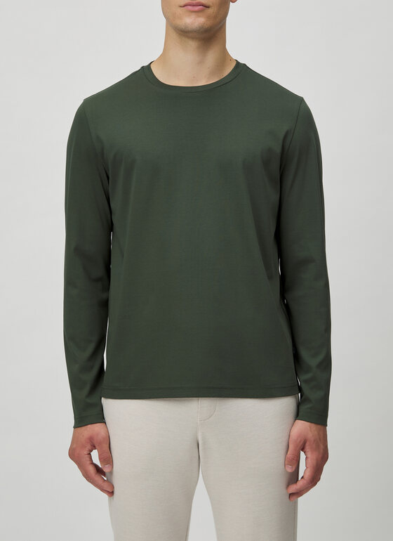 Longsleeve 1/1 Arm Dark Green Frontansicht