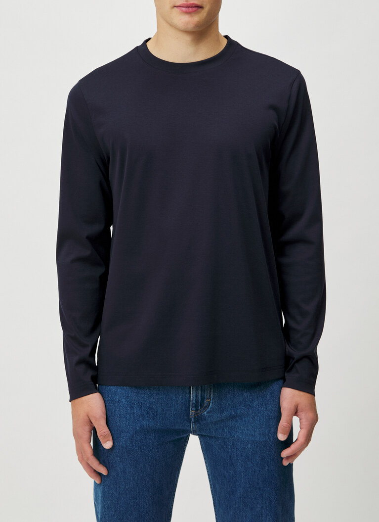 Longsleeve 1/1 Arm, Navy Detailansicht 1