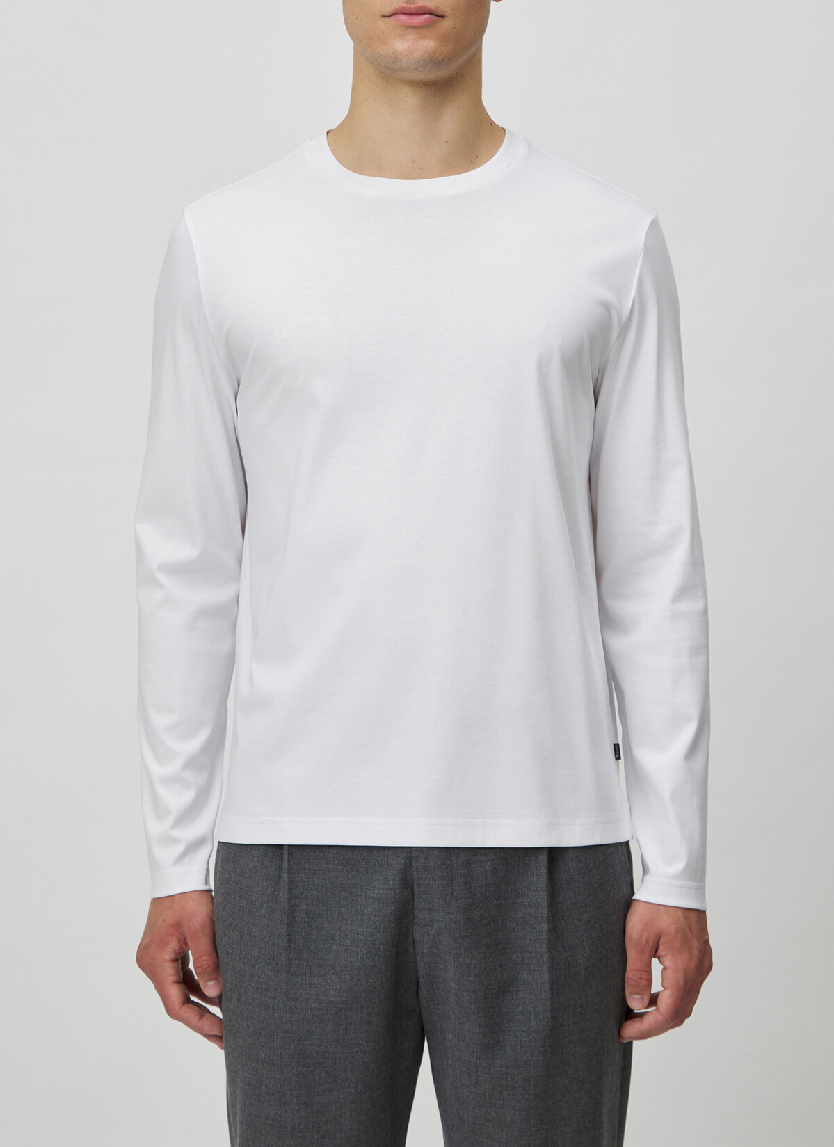 Longsleeve 1/1 Arm, Pure White Detailansicht 1