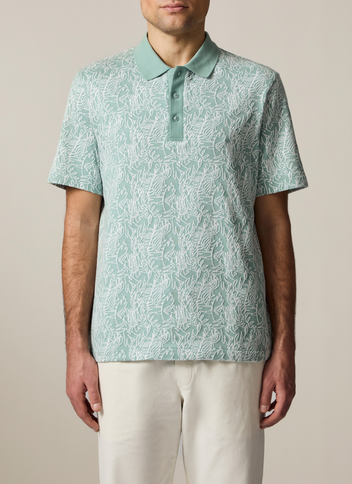 Shirt Polohemd, Iced Mint Frontansicht