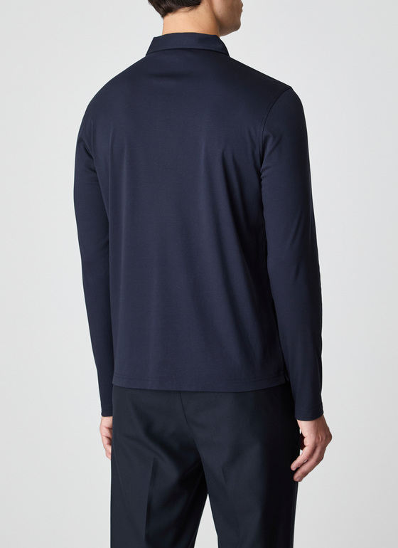 Poloshirt Navy Frontansicht