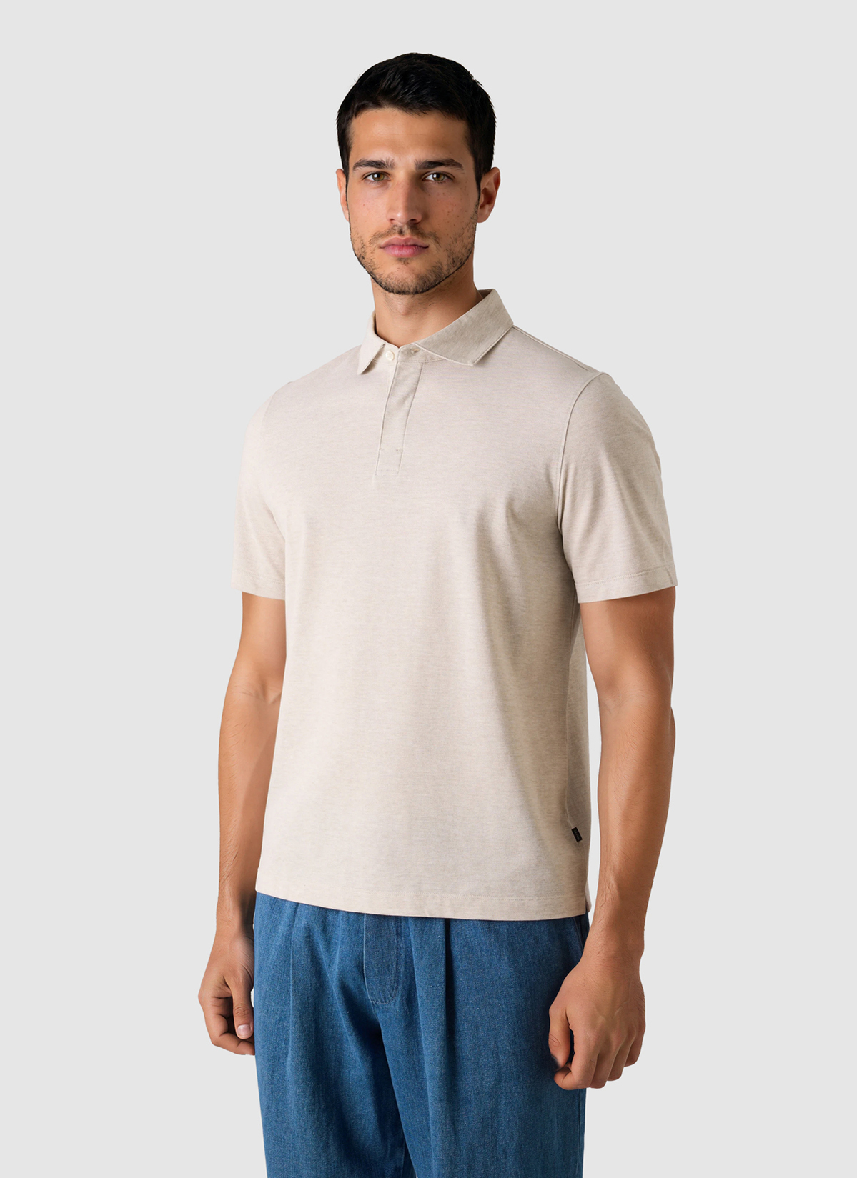 Poloshirt, Frappuccino Frontansicht