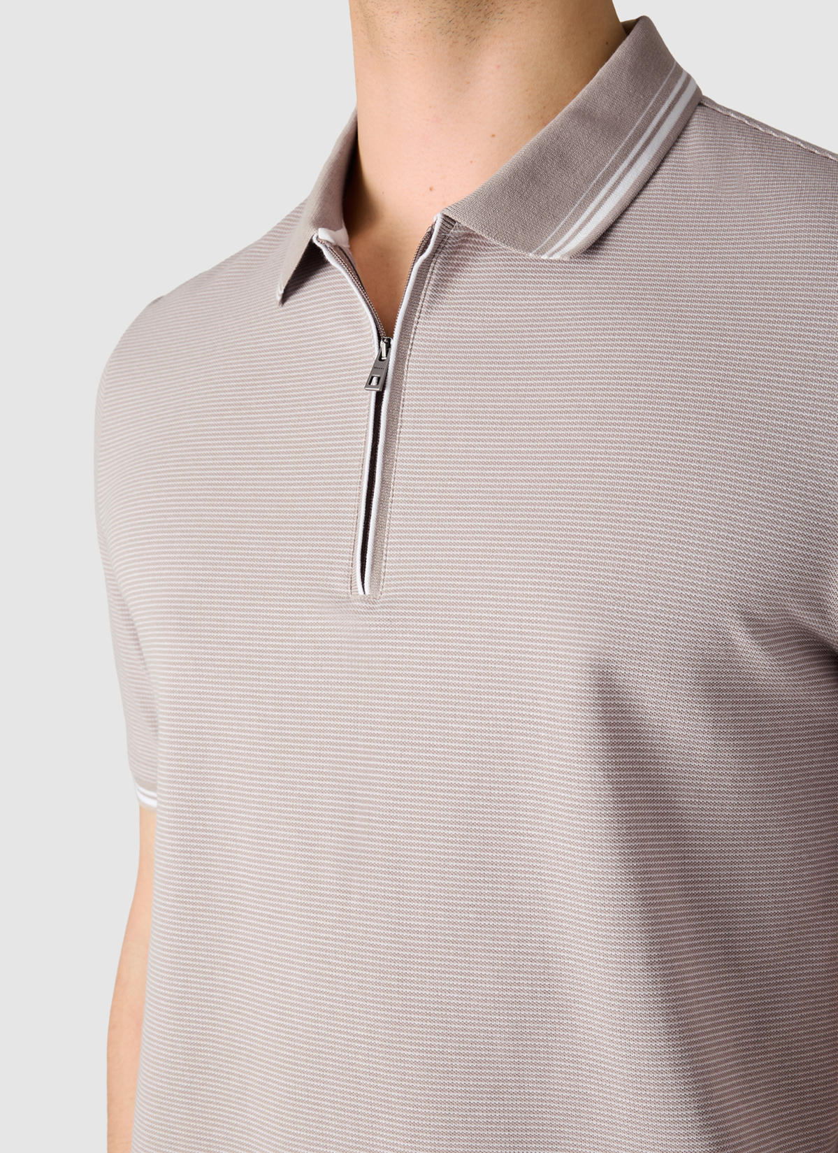 Poloshirt, Frappuccino Detailansicht 1