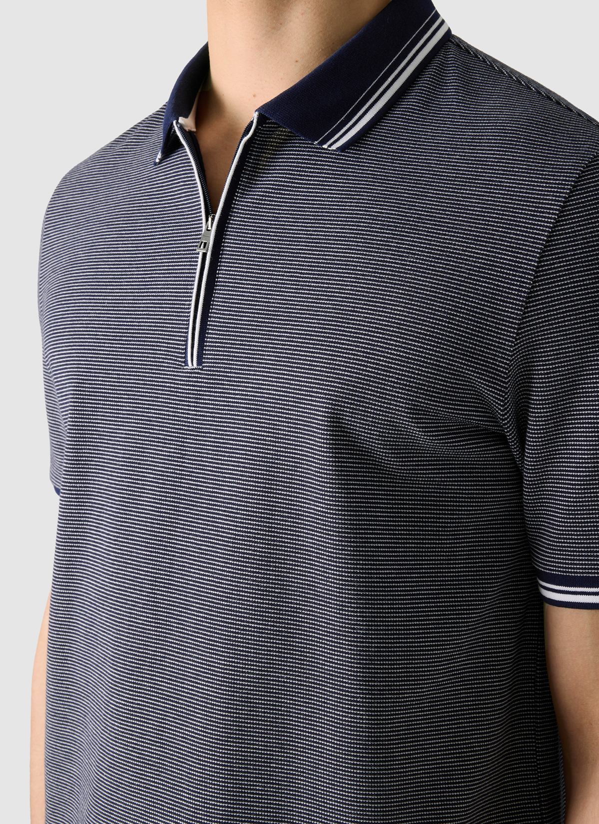 Poloshirt, Dawn Blue Detailansicht 1