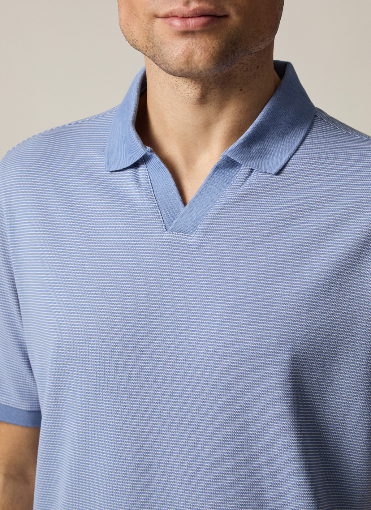 Poloshirt, Shades of Blue Detailansicht 1