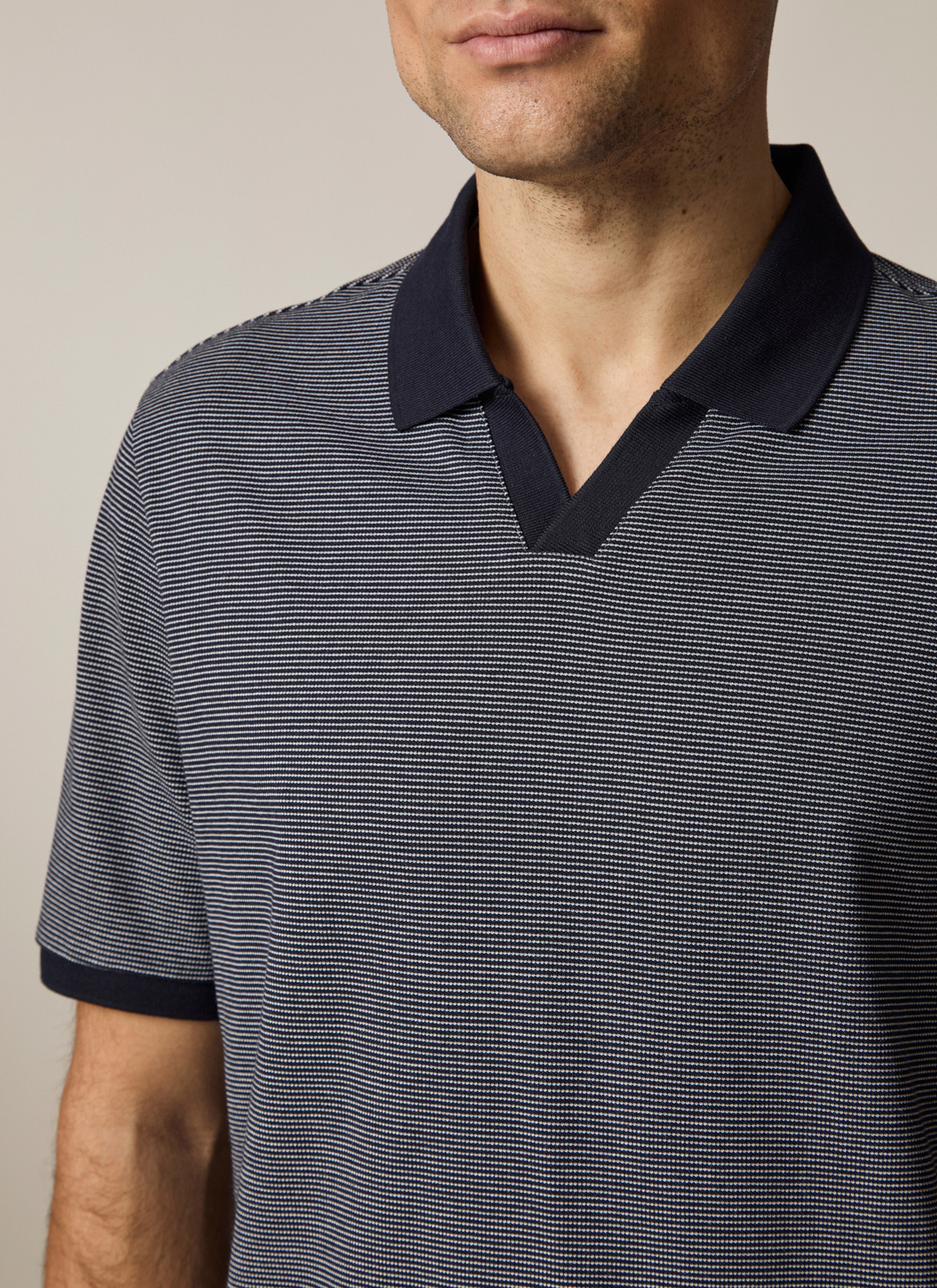 Poloshirt, Navy Detailansicht 1