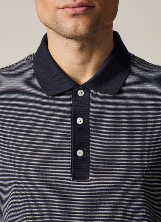 Poloshirt Marine Frontansicht