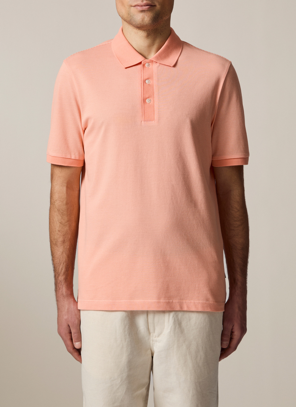 Poloshirt, Fresh Papaya Detailansicht 1