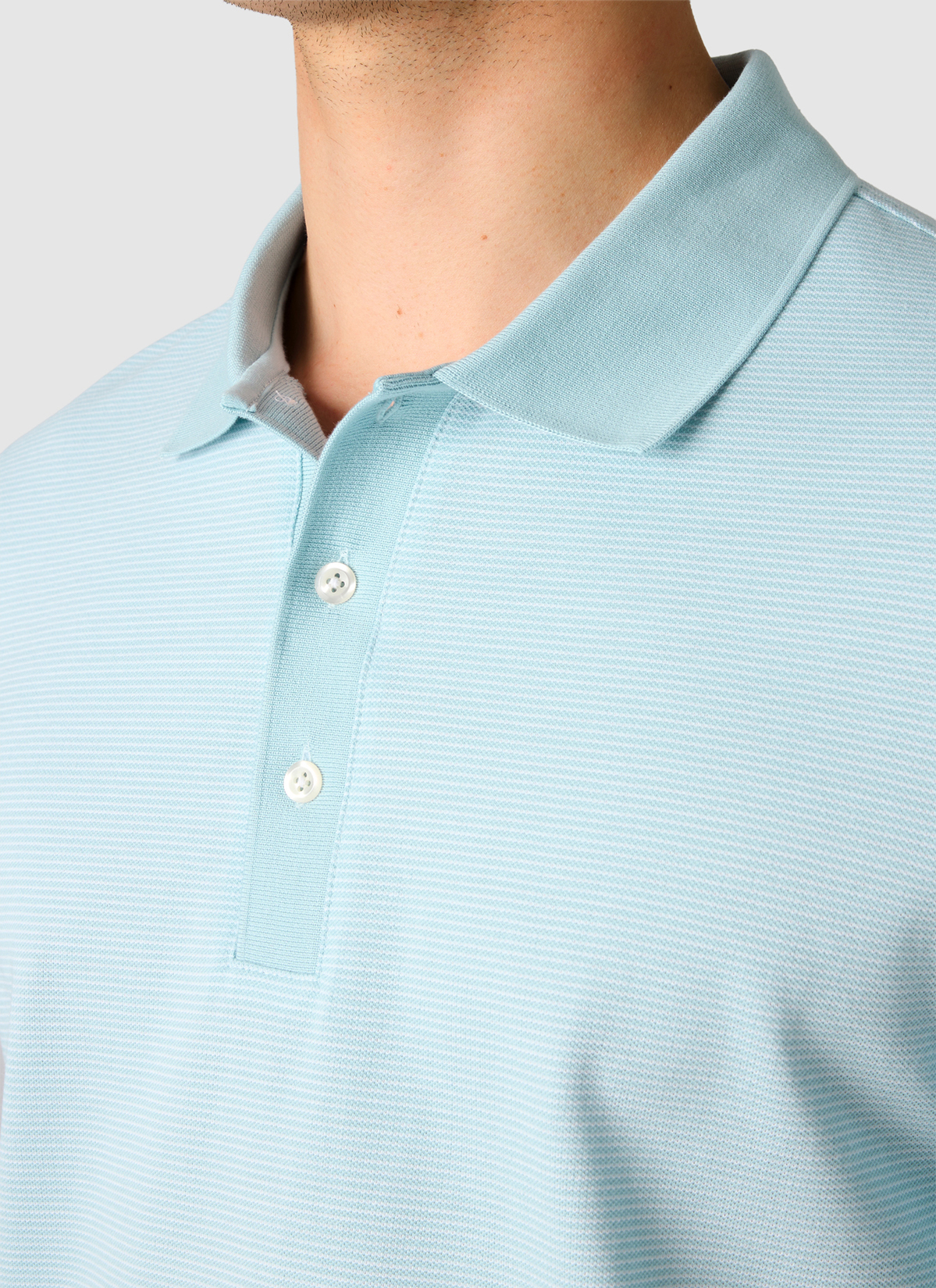 Poloshirt, Bright Aqua Detailansicht 1