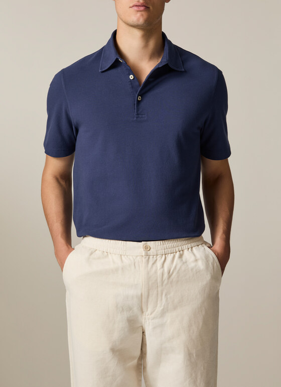 Poloshirt Deep Sea Frontansicht