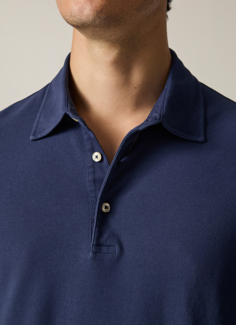 Poloshirt, Deep Sea Detailansicht 2