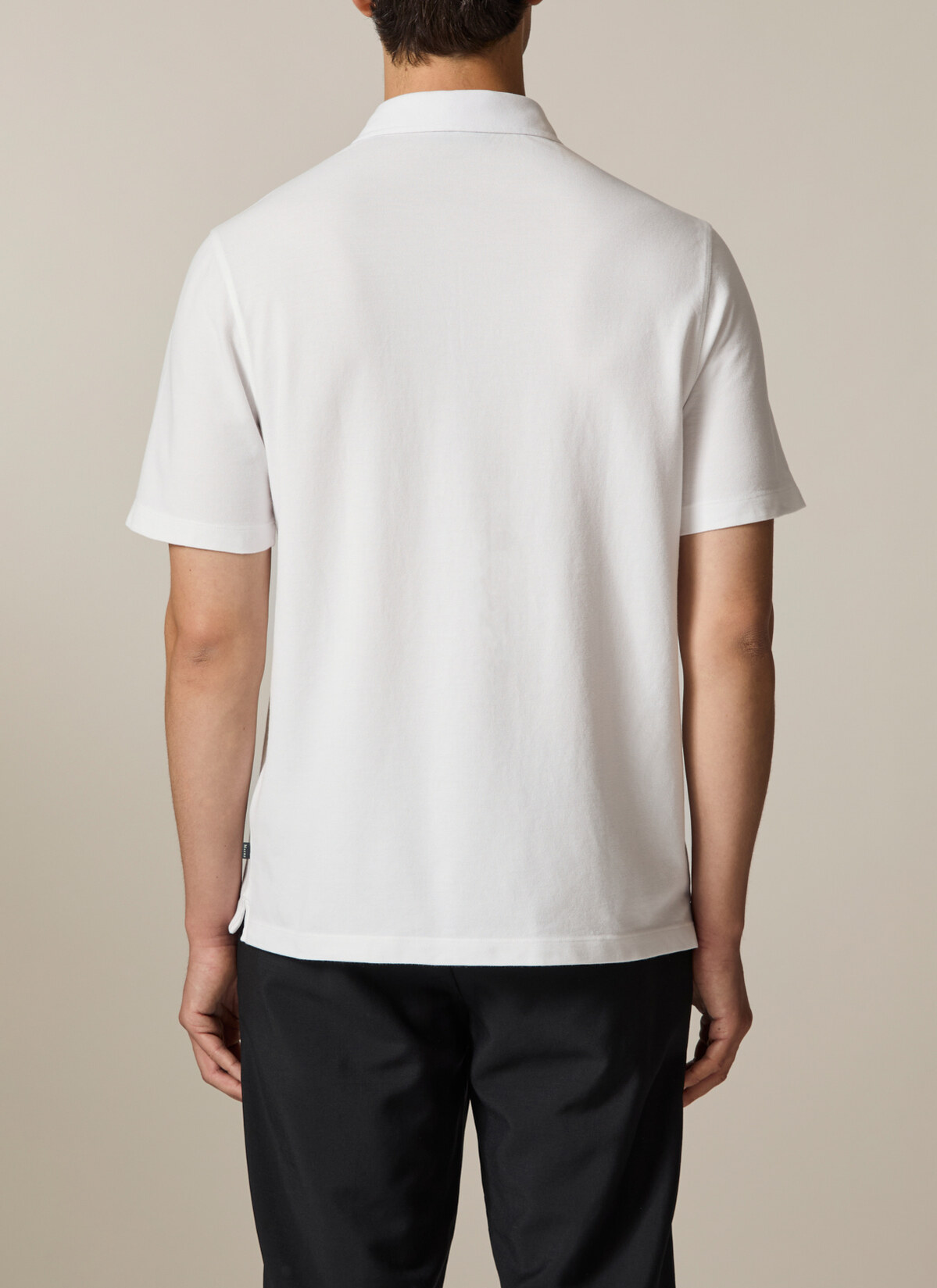 Poloshirt, Pure White Rückansicht