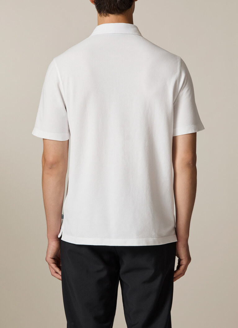 Poloshirt, Pure White Rückansicht