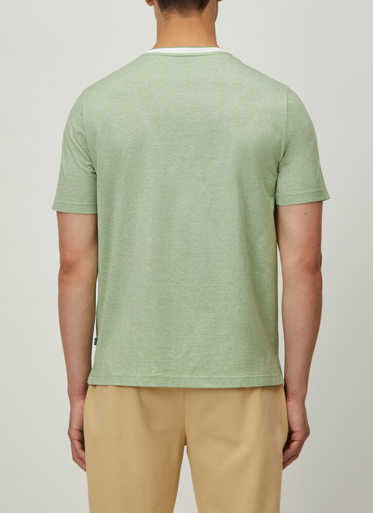T-Shirt Rundhals 1/2 Arm, Mochi Green Rückansicht