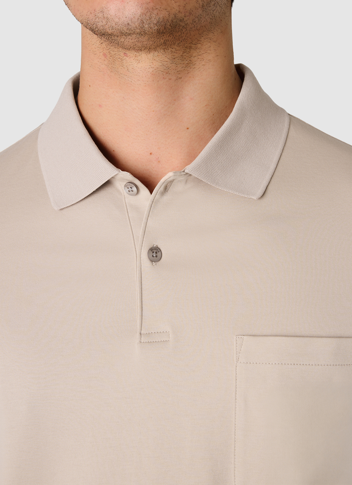 Poloshirt, Frappuccino Detailansicht 1