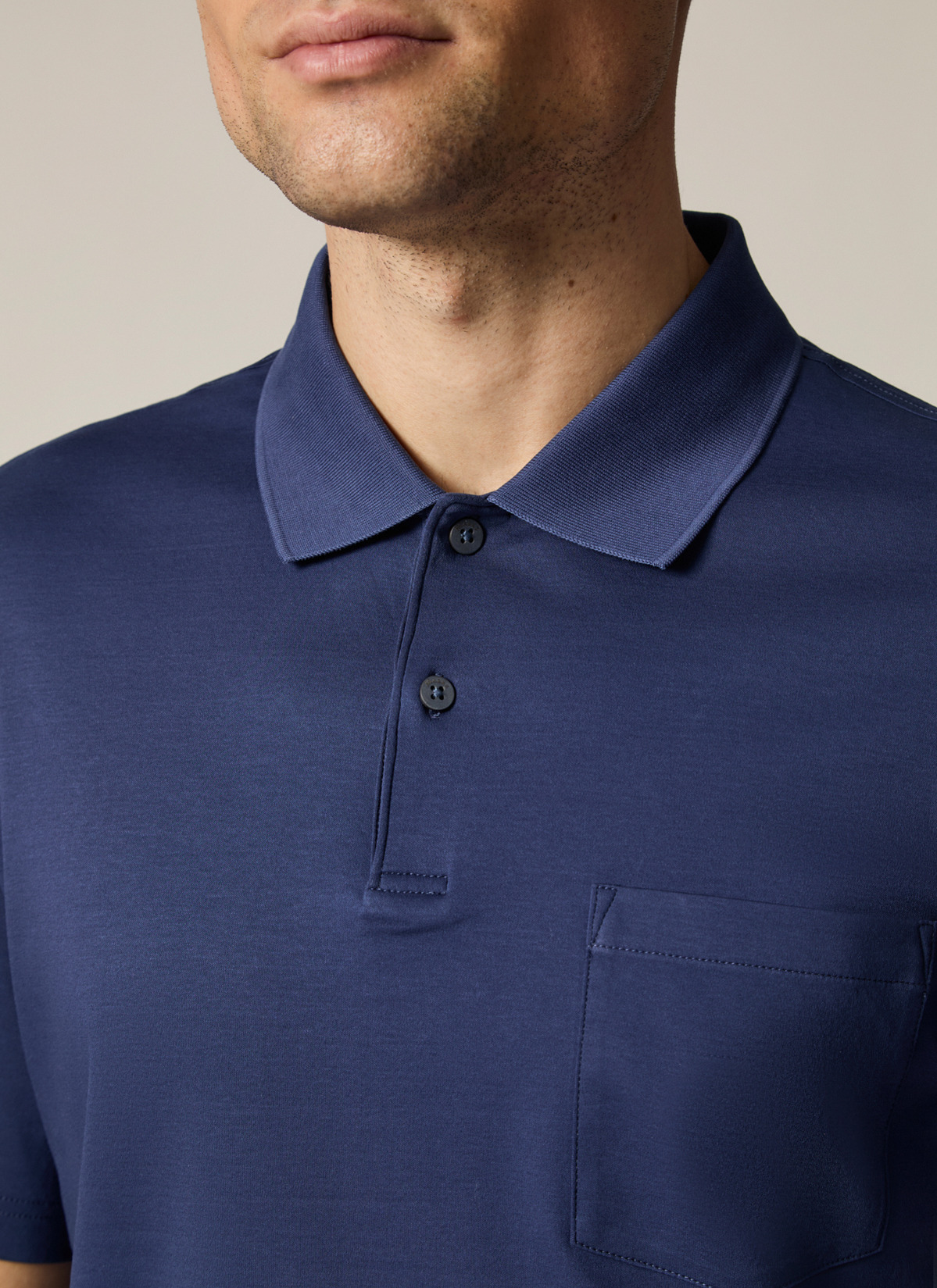 Poloshirt, Deep Sea Detailansicht 2