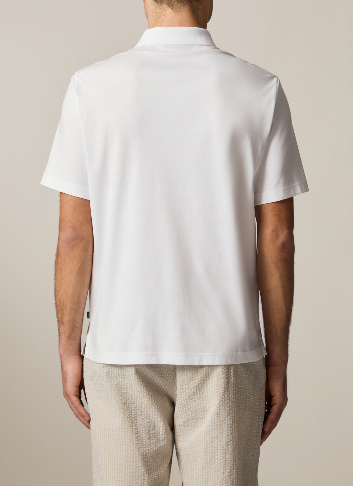 Poloshirt, Pure White Rückansicht