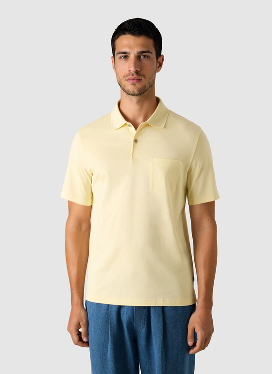 Poloshirt Light Yellow Frontansicht